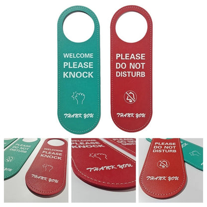 24CM Leather Do Not Disturb Office Sign