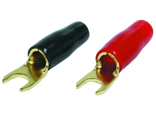 Set of 8 Gold Plated Spade Terminals for Audiopipe PBTS8