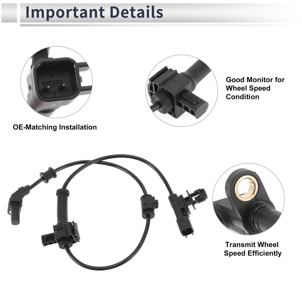 ABS Wheel Speed Sensor for Chevrolet Silverado 2500 HD (2011–2019)