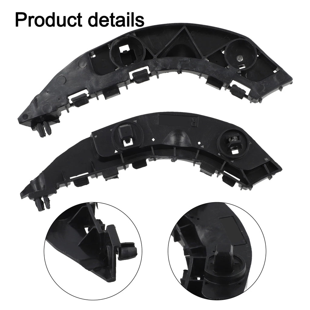 Front Bumper Brackets for Honda Civic (2006–2011) OEM Black Plastic