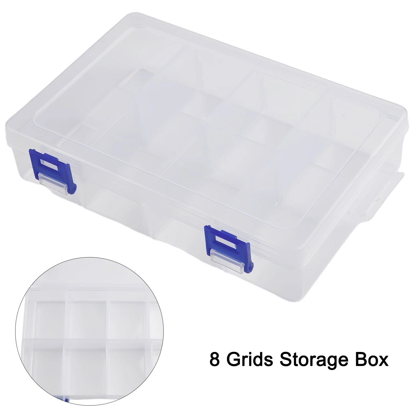 Adjustable 8 Grids Compartment Storage Box for Automotive Parts (Universal)