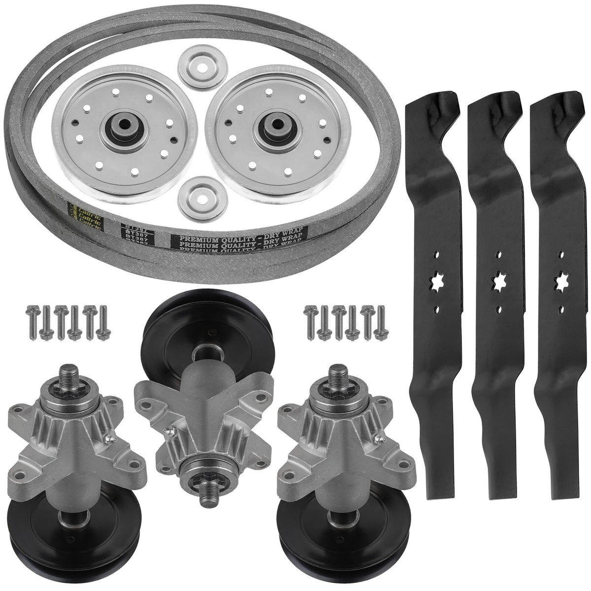 Deck Spindle Blade Pulley Belt Replacement for Cub Cadet GT1554 LGT1054 (54")