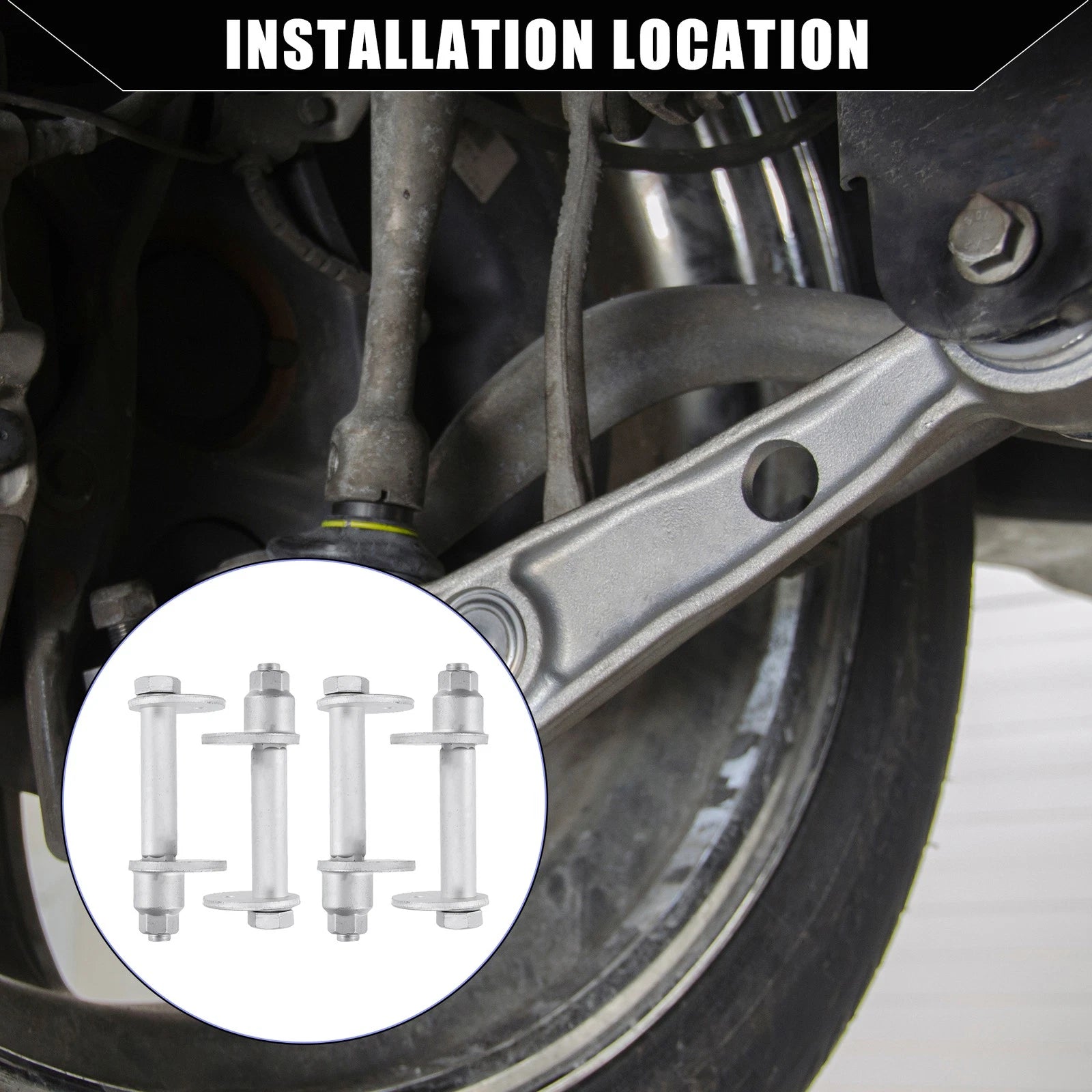 Lower Control Cam Plate Toe Adjust Bolts Replacement for Toyota 4Runner (1995–2004)