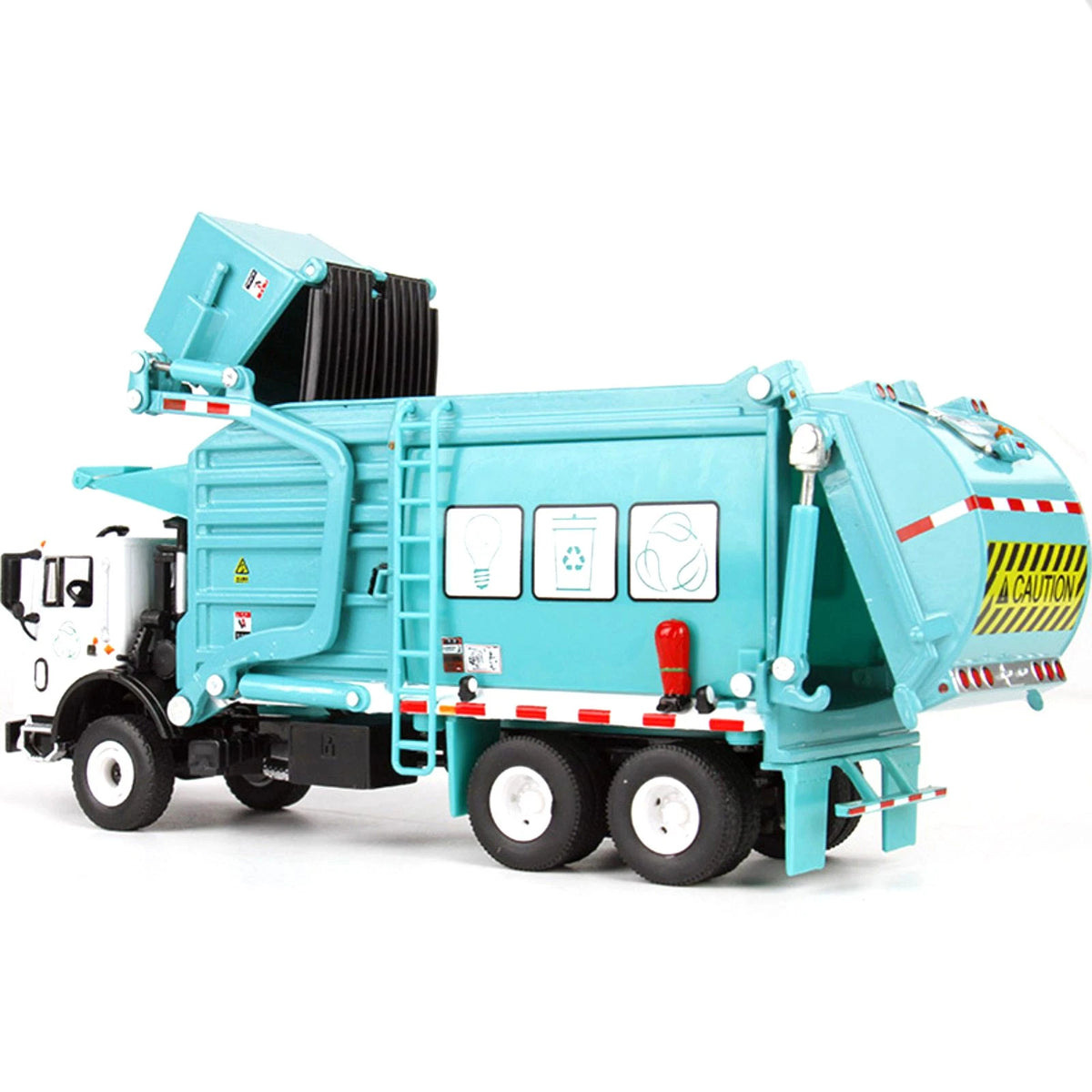 1/24 Scale Diecast Garbage Truck Model for Transporter Collection