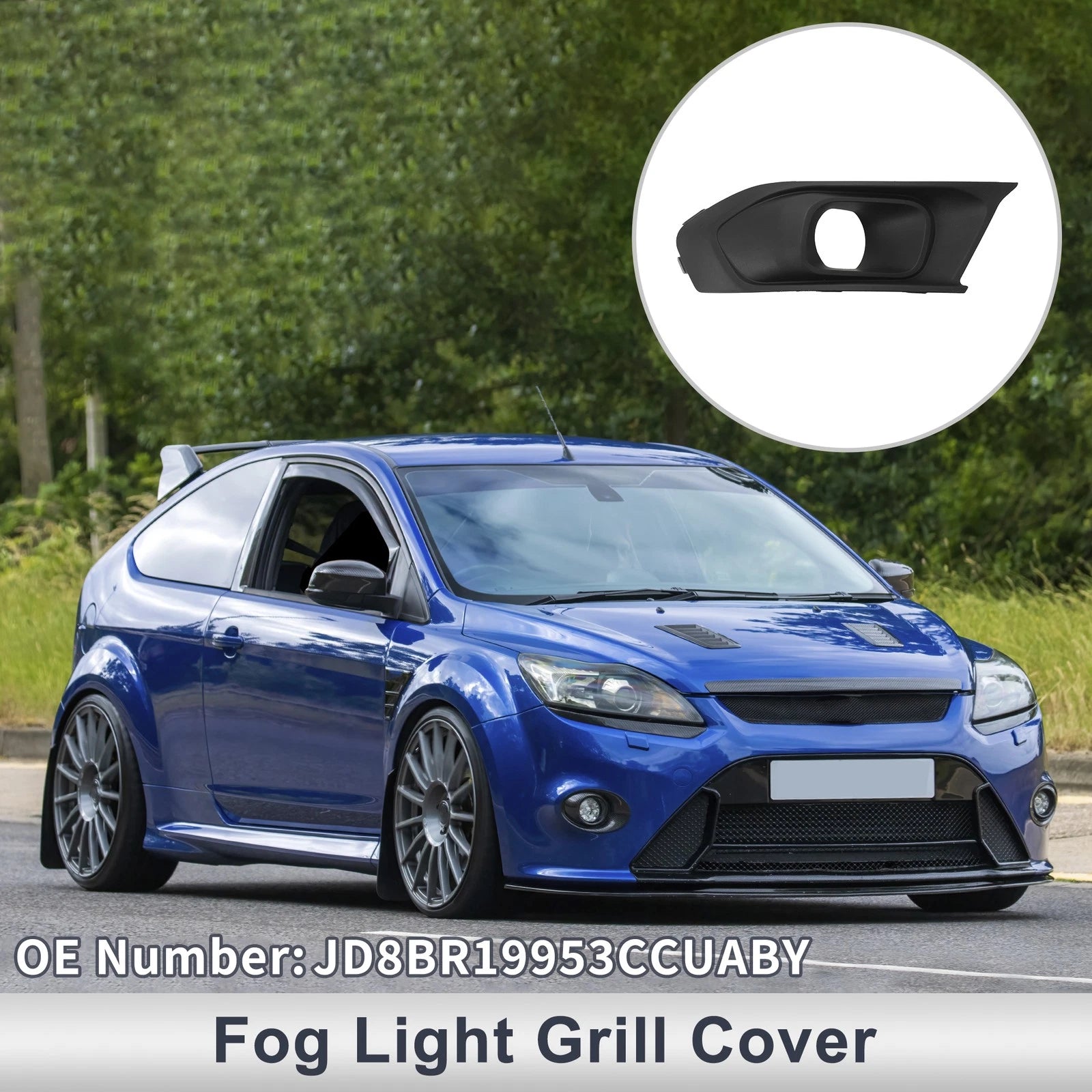 Fog Light Grill Front Left Replacement for Ford Escort (2015–2015)
