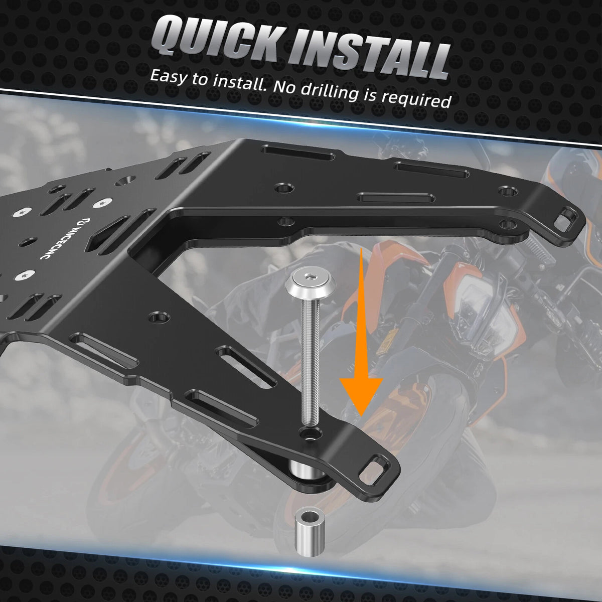Rear Luggage Rack Case Carrier for KTM 690 Enduro R (2008–2018)