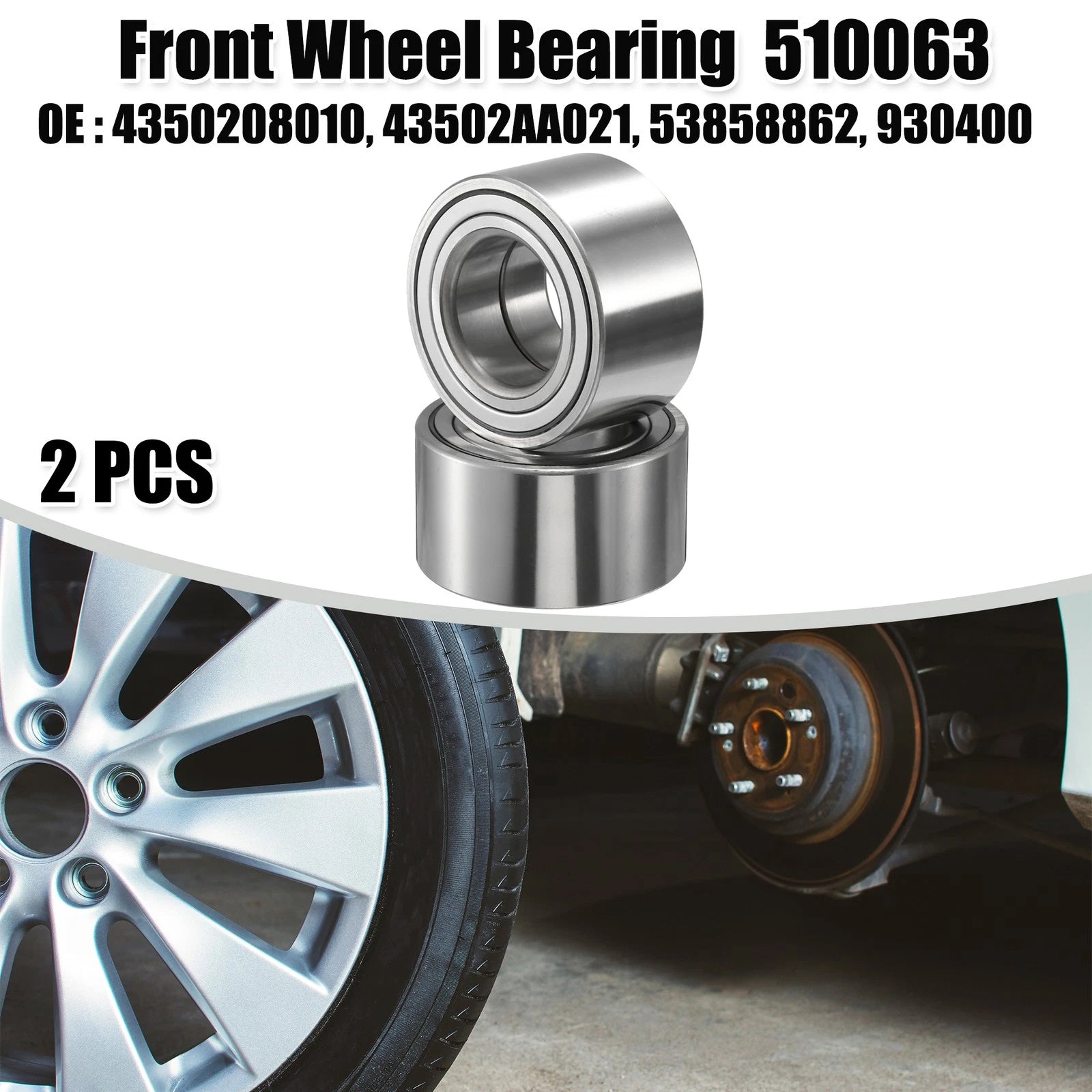 Left Right Front Wheel Bearing Pair for Lexus RX330 (2004–2006)