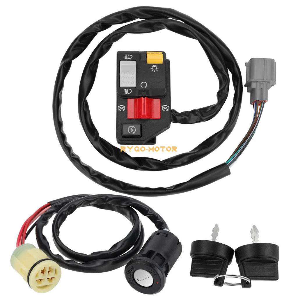 Handlebar & Key Switch Kit for Honda Rancher 350 TRX350TM TRX350FM (2000–2005)