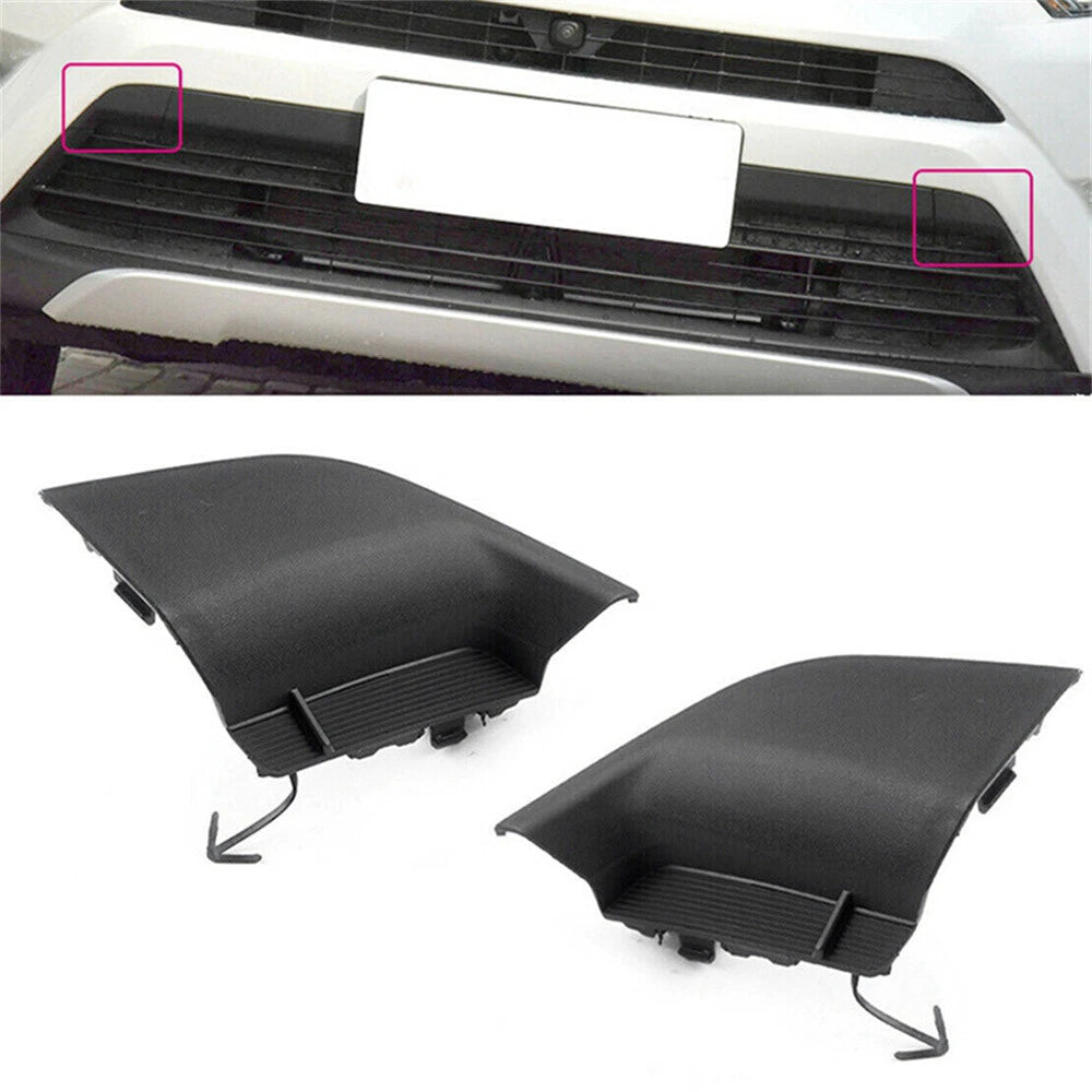 Tow Eye Hook Cover Caps Pair for Toyota RAV4 (2016–2018)