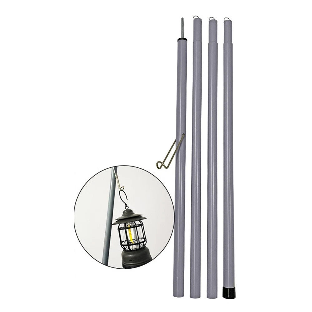 2m Iron Pole for Tent Tarp Awning (Outdoor Camping)