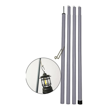 2m Iron Pole for Tent Tarp Awning (Outdoor Camping)