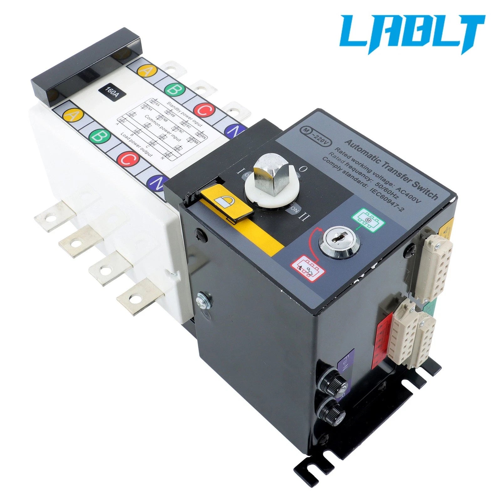 Automatic Transfer Switch 160A 4P for Industrial Applications (110/220V)