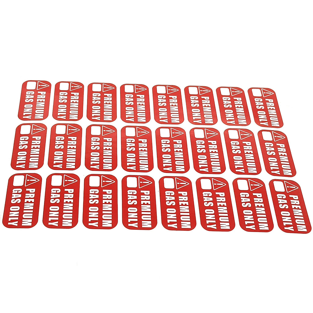 24pcs Gas Only Stickers for Cars Motorcycles Boats & Tools