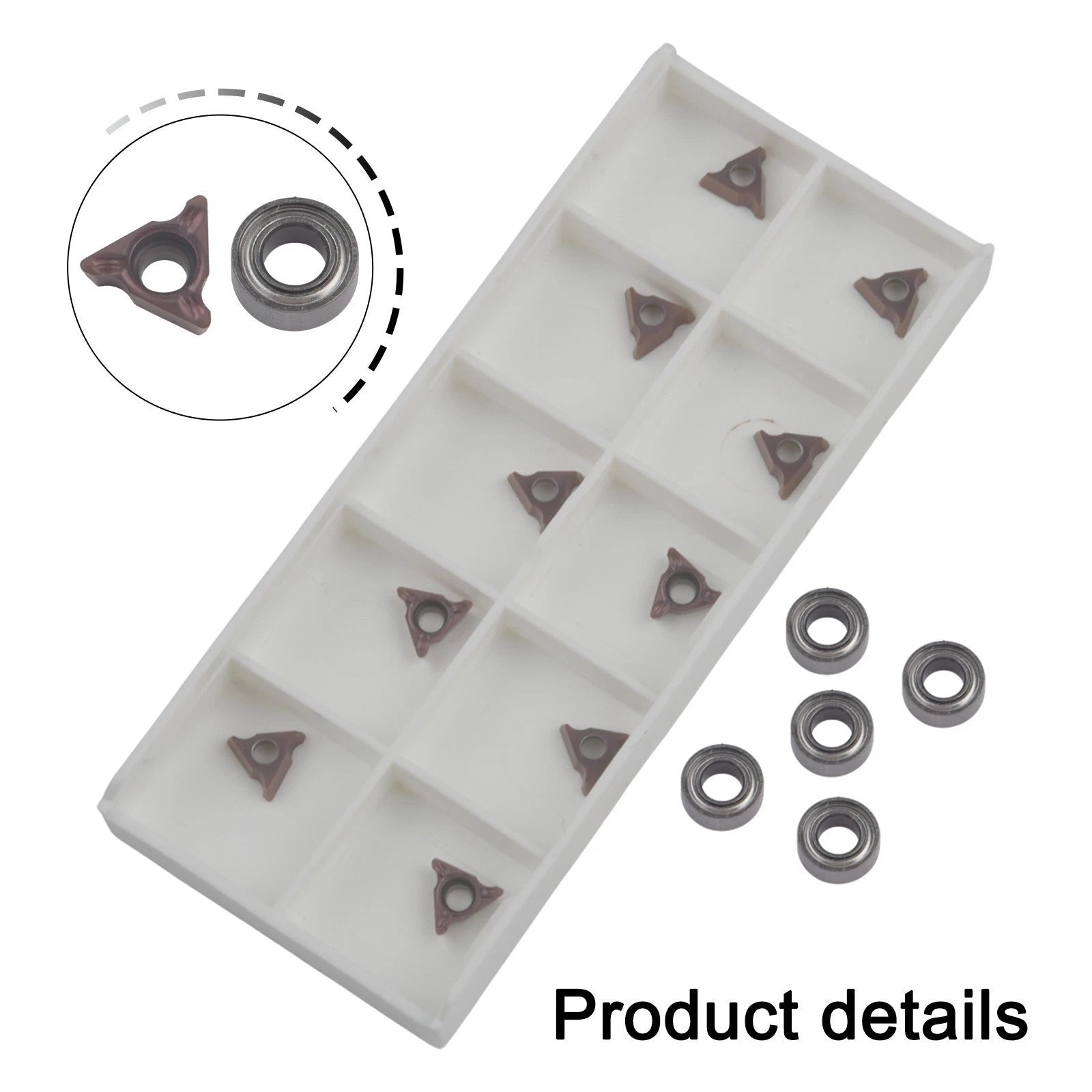 5 Efficient Indexable Inserts with 5 Bearings for Various Materials Processing
