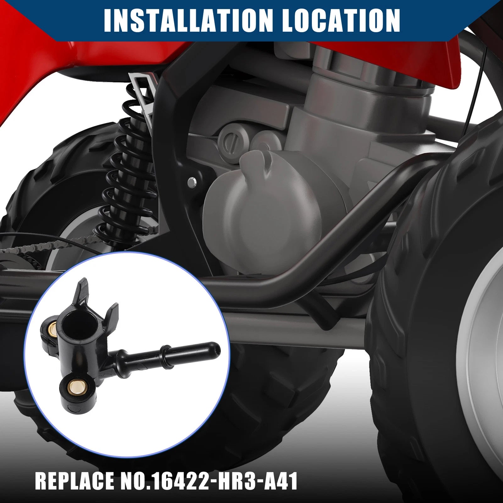 Fuel Injector Cap for Honda Foreman (2014–2019) 1Pcs Black