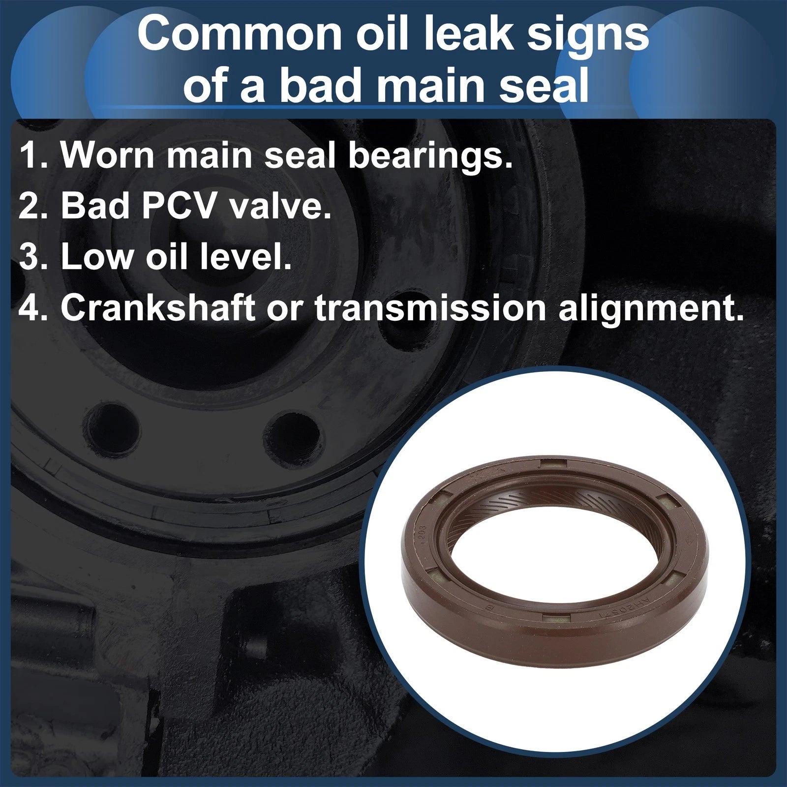 Front Crankshaft Oil Seal Replacement for Mitsubishi Eclipse (1990–2012)