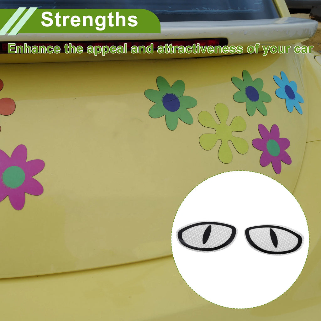 Reflective Bumper Decal for Universal Vehicles (Fluorescent Silver)