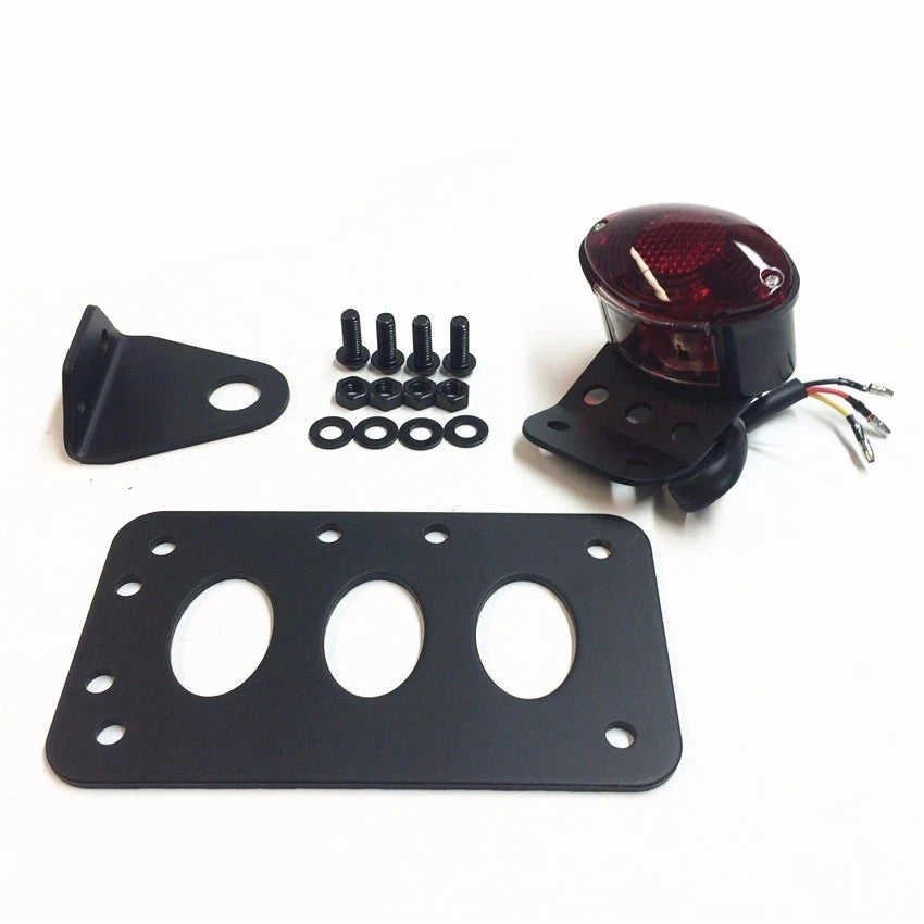 Side Mount License Plate Bracket for Harley (Black)