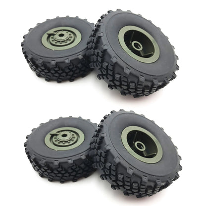 2 Pair Rubber Wheel Tire Replacement for WPL B-36 (2016–2023)