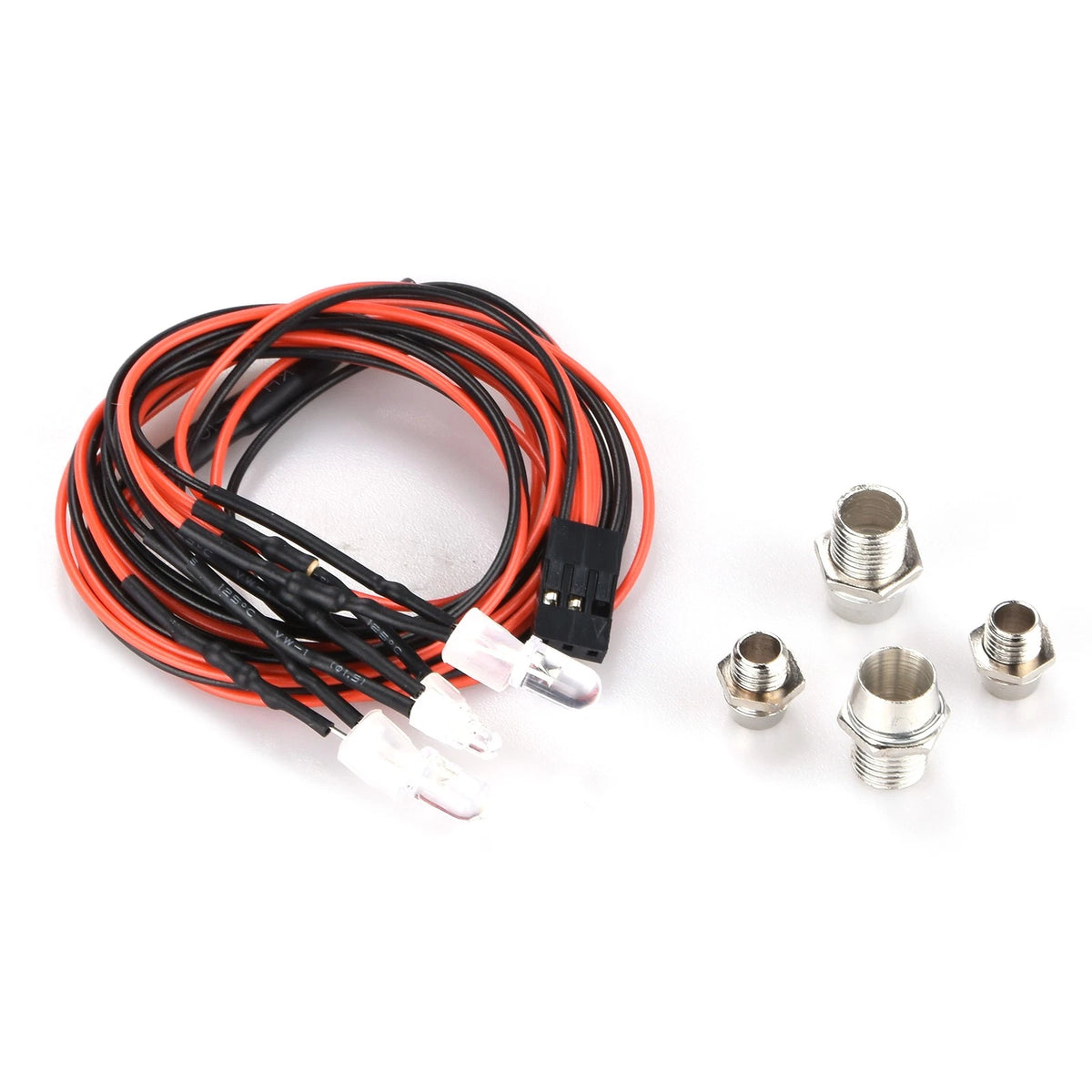 Set of 4 LED Headlights for RC Car On-Road Model (3/5mm)
