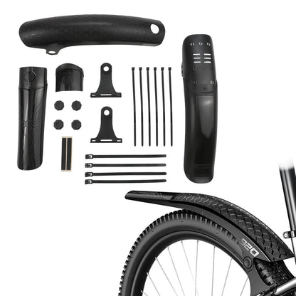 Adjustable Angle Front and Rear Mudguards for Off-Road Bicycles