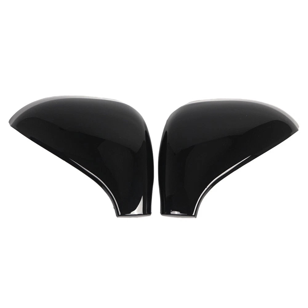 Glossy Black Side Rear View Mirror Cover Cap for Peugeot 207 (2006–2015)