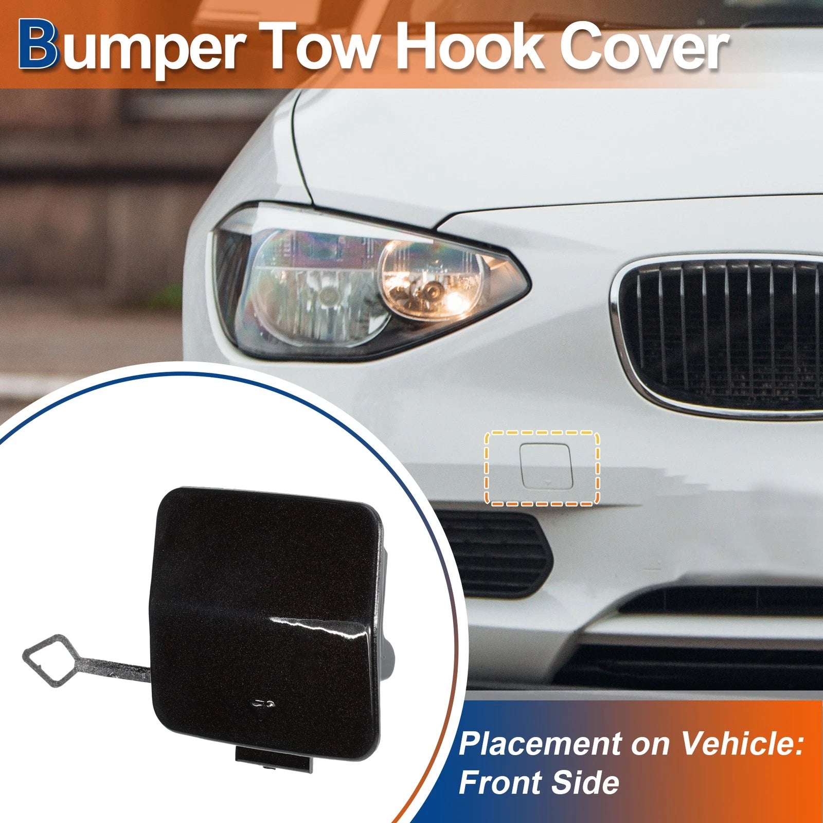 Front Tow Hook Cover Replacement for BMW X5 (2014–2018)