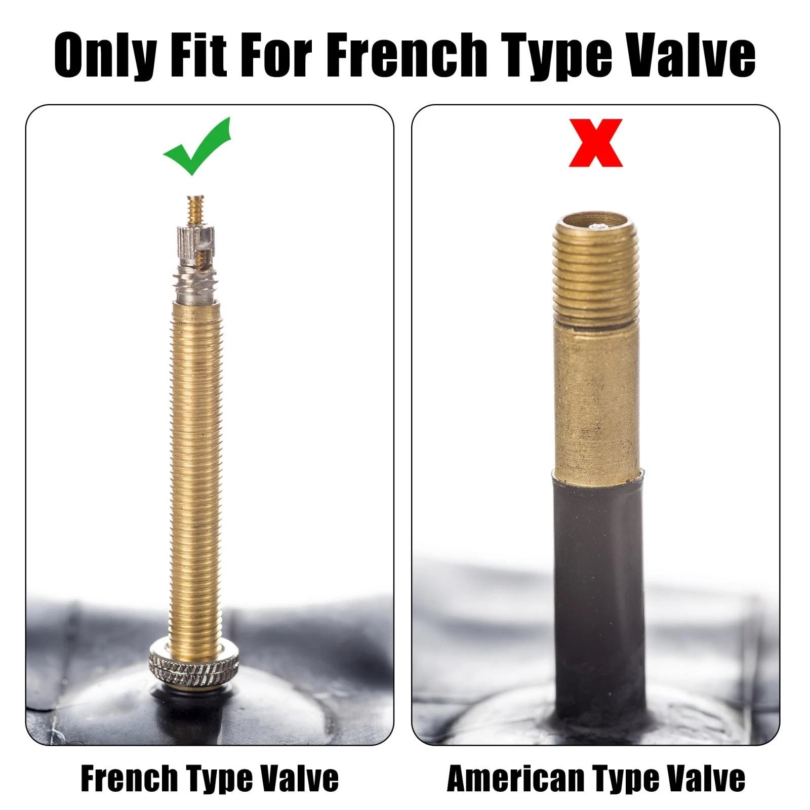 5 Pack Aluminum Alloy Valve Caps French Type for Bicycle Tire Red (—)