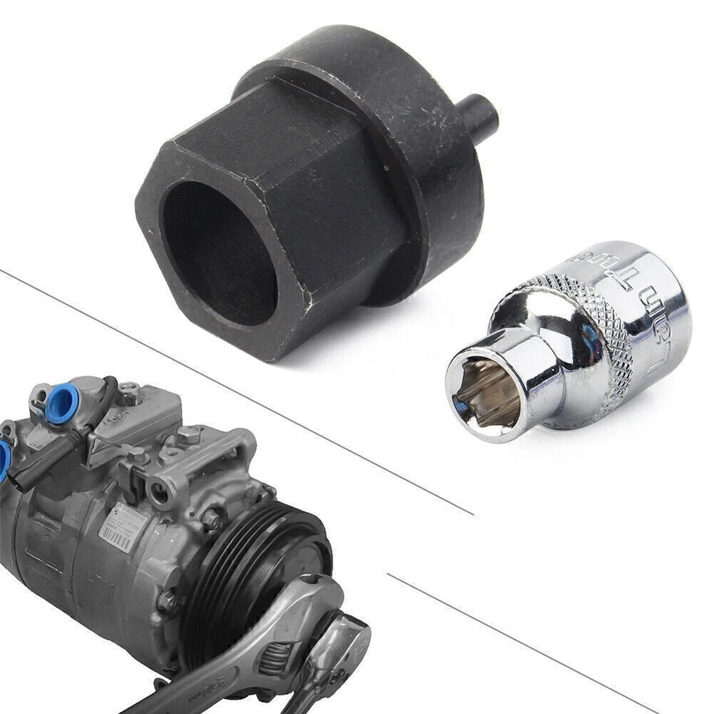 A/C Compressor Clutch Hub Remover Tool for Benz (6SEL14C, 6SEL16C, 6SEU14C, 7SEU16C)