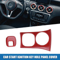 Car Start Ignition Key Hole Panel Covers for Chevy Corvette C5 Red (2pc)