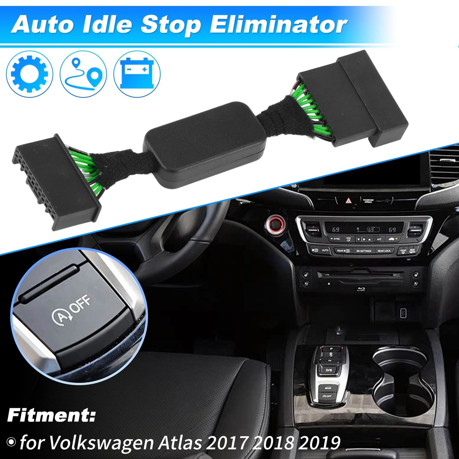 Auto Start Stop Eliminator Disabler Module for Volkswagen Atlas (2017–2019)