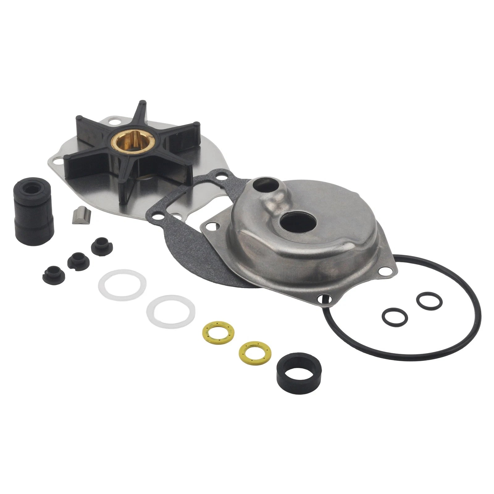 Water Pump Impeller Kit for Mercury Mariner Outboard 15-25 HP (2-Stroke) 46-99157T2