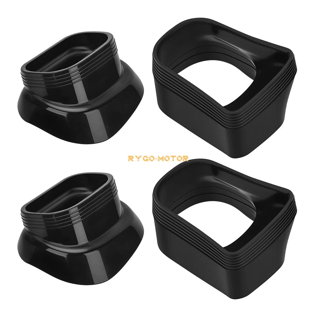 Set of 4 Ram Air Intake Duct Rubber Boots for Suzuki GSXR GSX-R 600 750 (1996–2000)