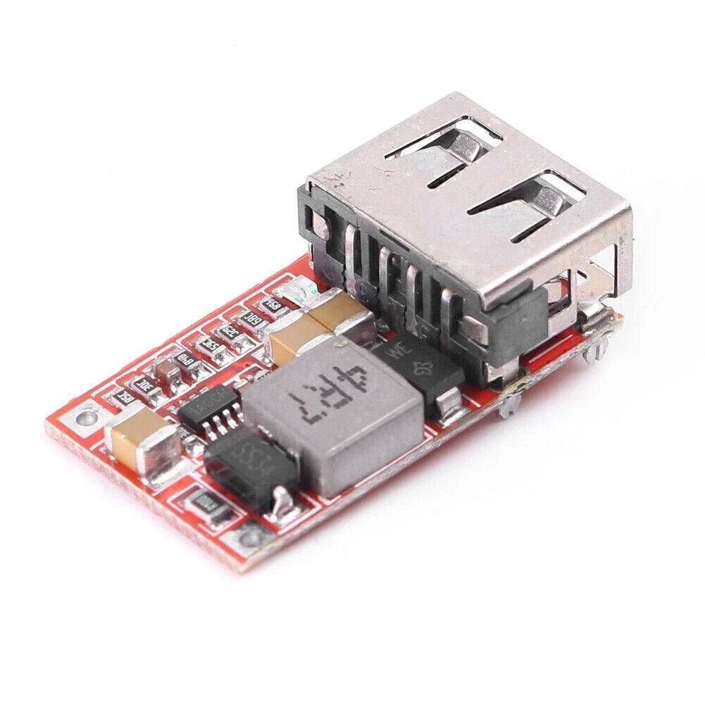 DC Buck Step Down Converter USB Charger Module for Cars (6-24V)