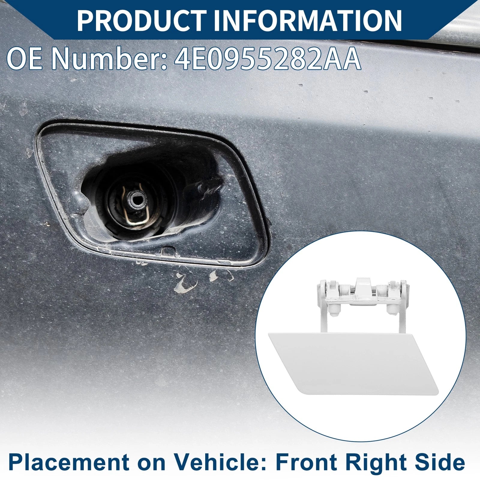 Front Right Washer Nozzle Cover Cap for Audi A8 D3 (2007–2010)