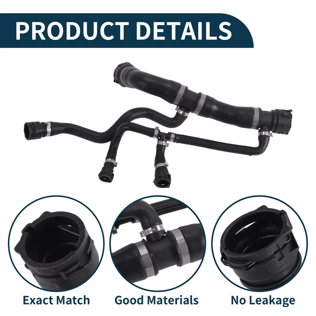 Radiator Hose No. 17127508038 for BMW 760Li E66 (2003–2008) Upper Hose