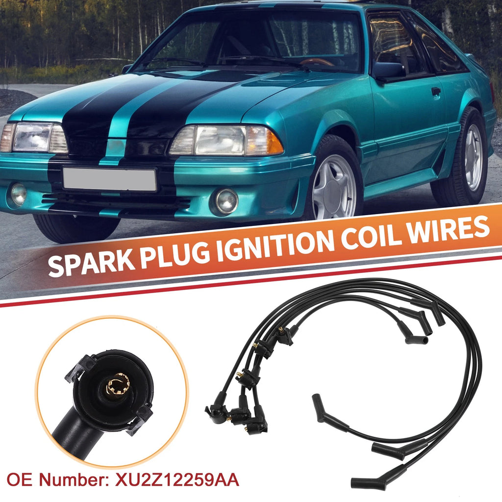 6 Pcs Spark Plug Wire Set Replacement for Ford Mustang (2005–2014)