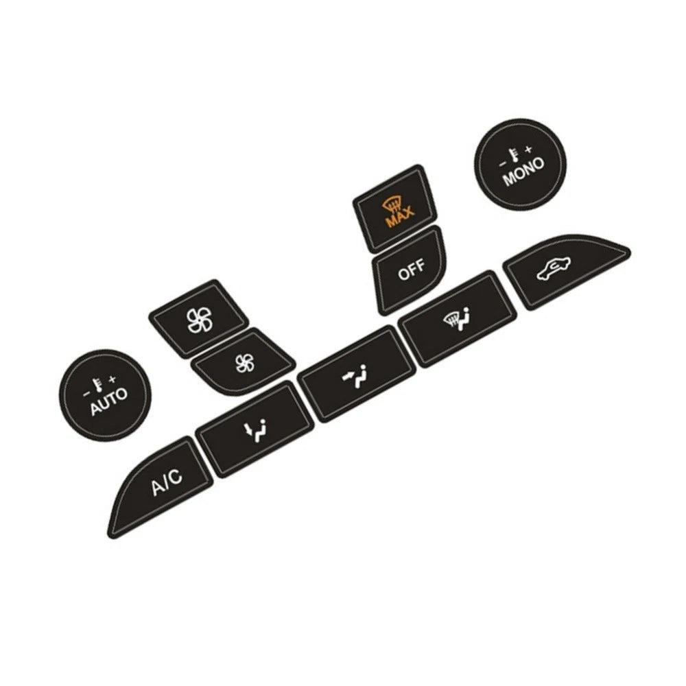 11Pcs Air Condition Control Button Repair Stickers for Ford Focus (1999–2005)