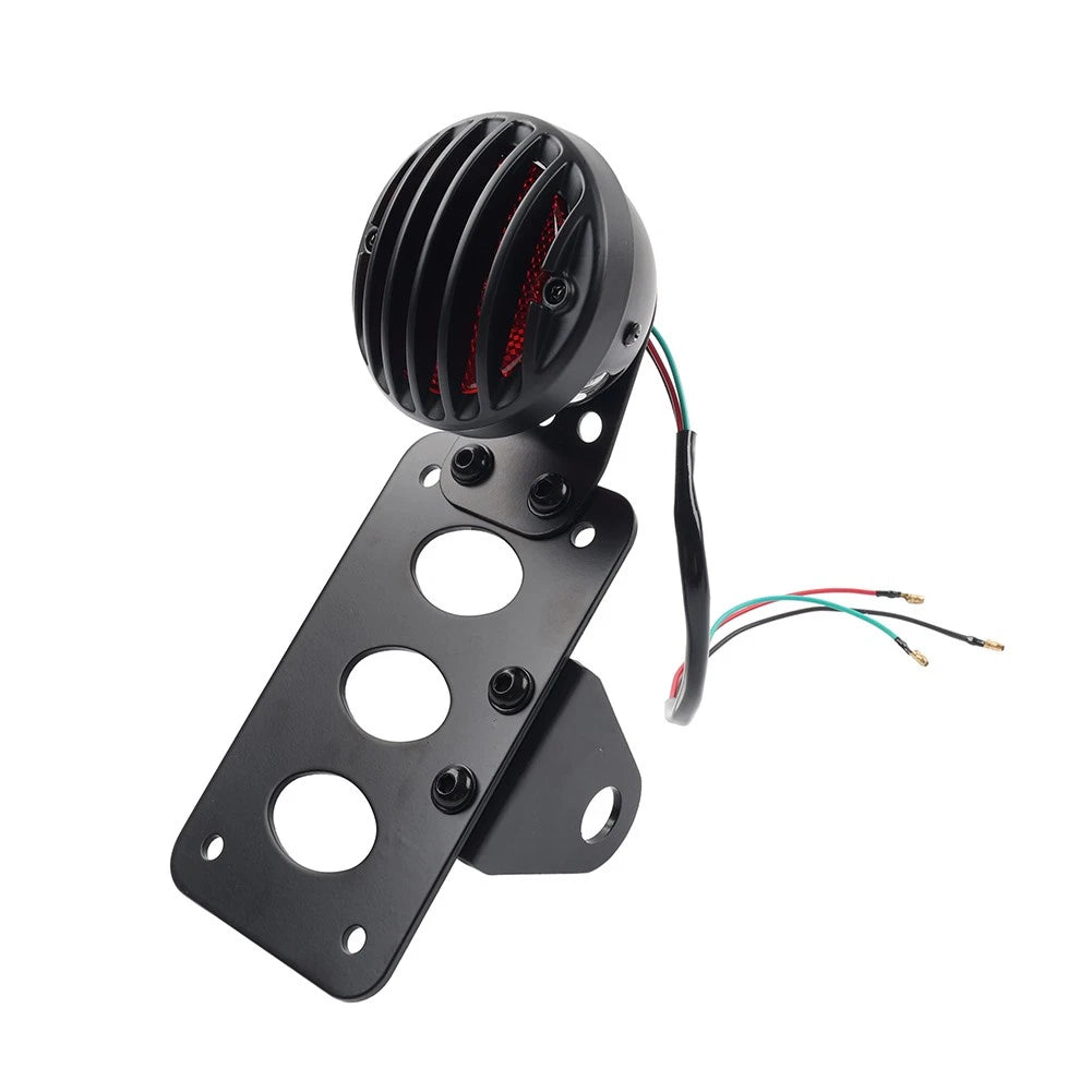 Side Mount License Plate Bracket with Brake Light for Harley