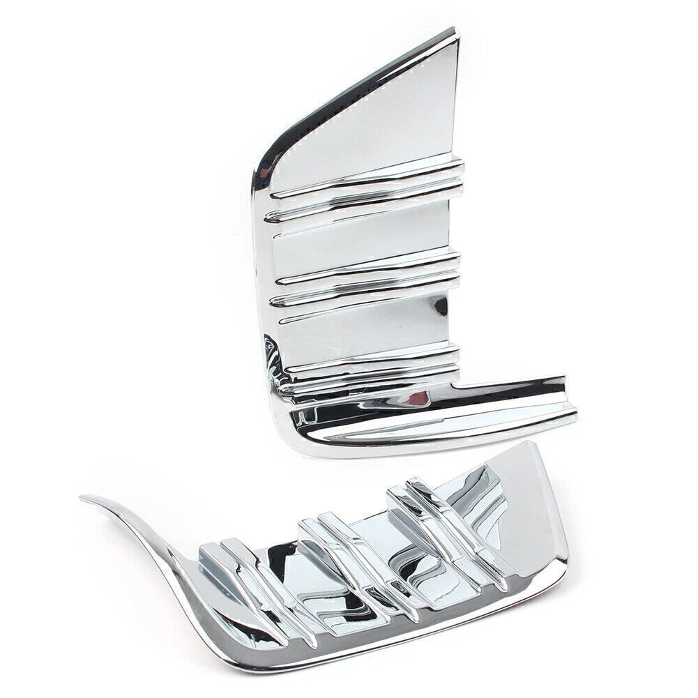 2X Front Fog Light Cover Trim for Chevrolet Silverado 1500 (2019–2020) Chrome