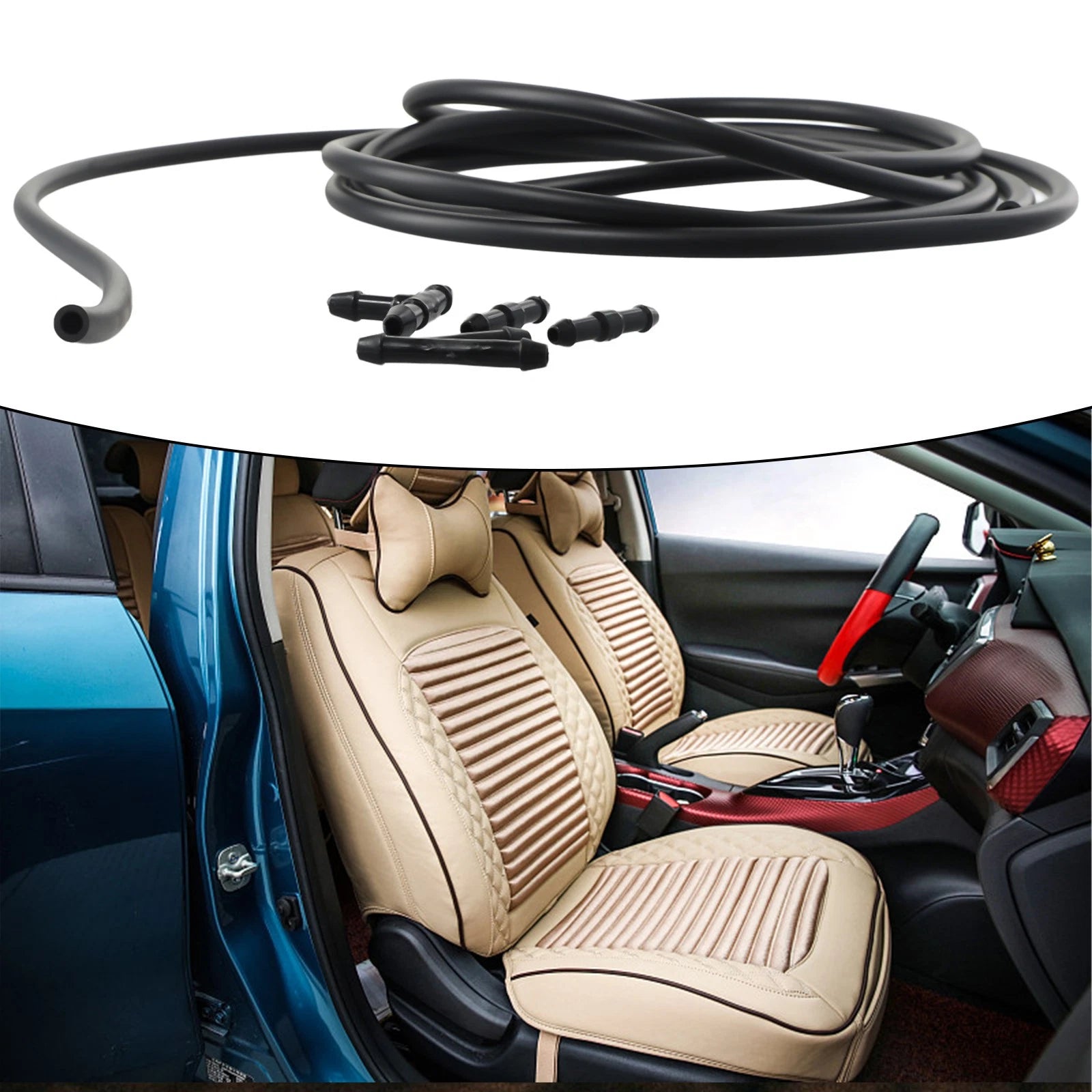 Windshield Wiper Tube Splitter Washer Hose Connector for T/Y/I Type Models
