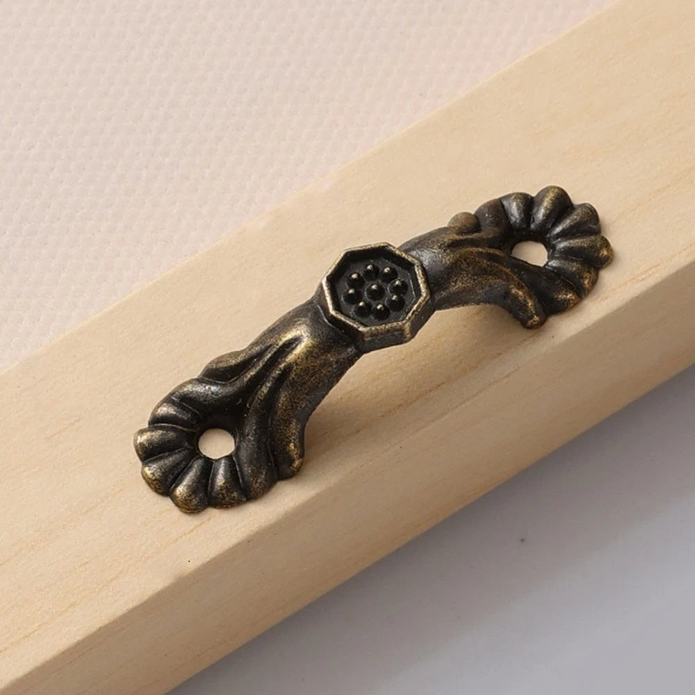 10Pcs Antique Decorative Pulls Handle Knob for Jewelry Box Drawer Cabinet Door
