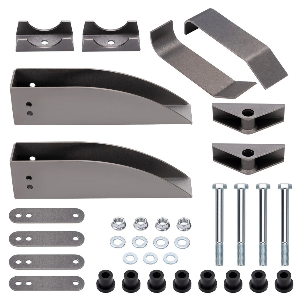 Rear Leaf Spring Relocation Bracket Kit for Chevy Belair 210 150 (1955–1957)