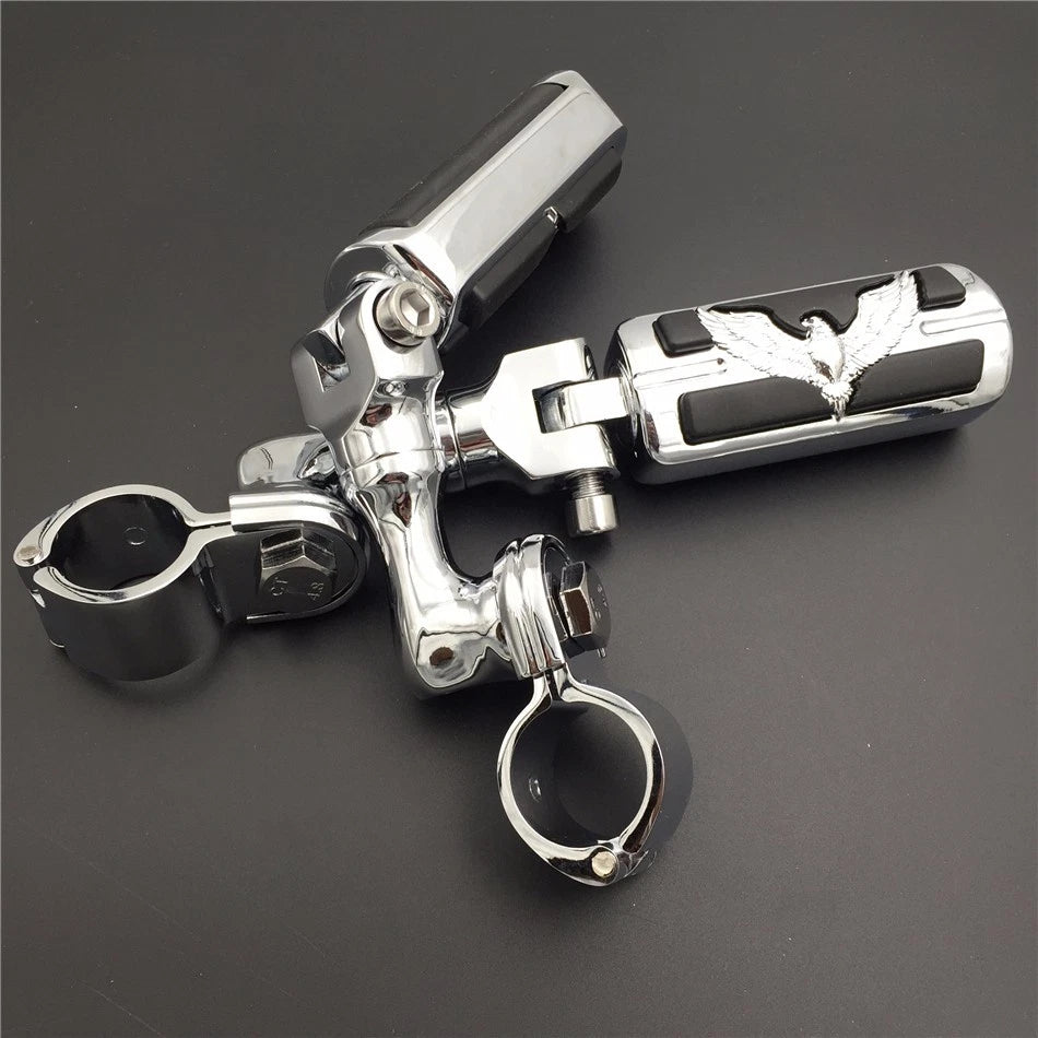 Chrome 1" SA Eagle Foot Peg for Harley Sportster 883 1200 (2004–2023)