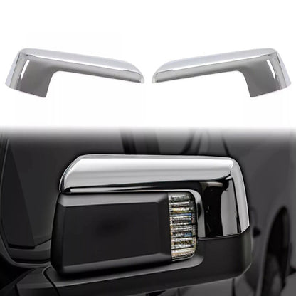 Set of 2 Chrome Mirror Covers for Chevy Silverado 2019–2024 & GMC Sierra 1500