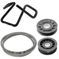 Belt with Guide and Pulley Replacement for John Deere 107S D110 S100 (2010–2017)