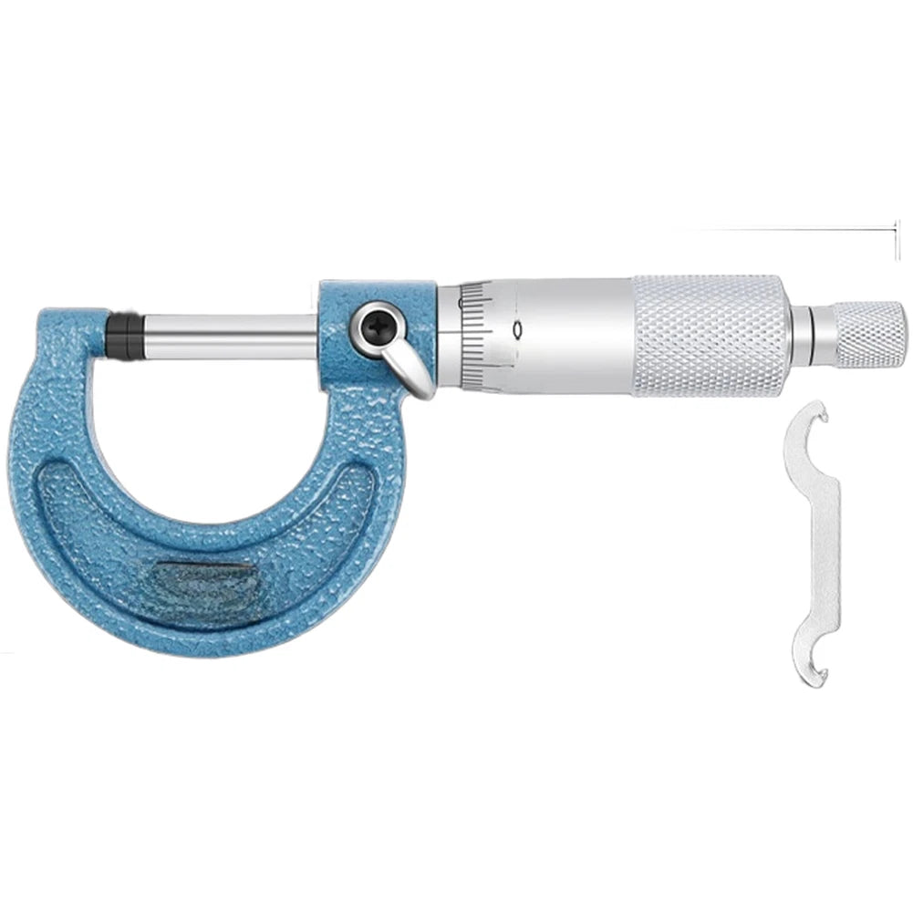 Mechanical Micrometer for External Diameter 0-50mm Stainless Steel Carbide Tips