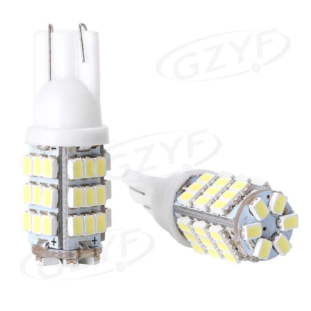 2X T10 168 Xenon White LED Backup Reverse Lights for