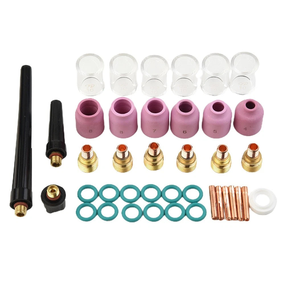 40 Piece TIG Welding Torch Cup and Gas Lens Set for WP92025 Models