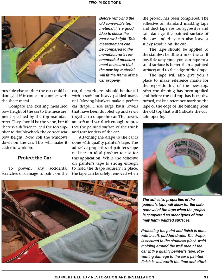 Convertible Restoration Manual for Mattson